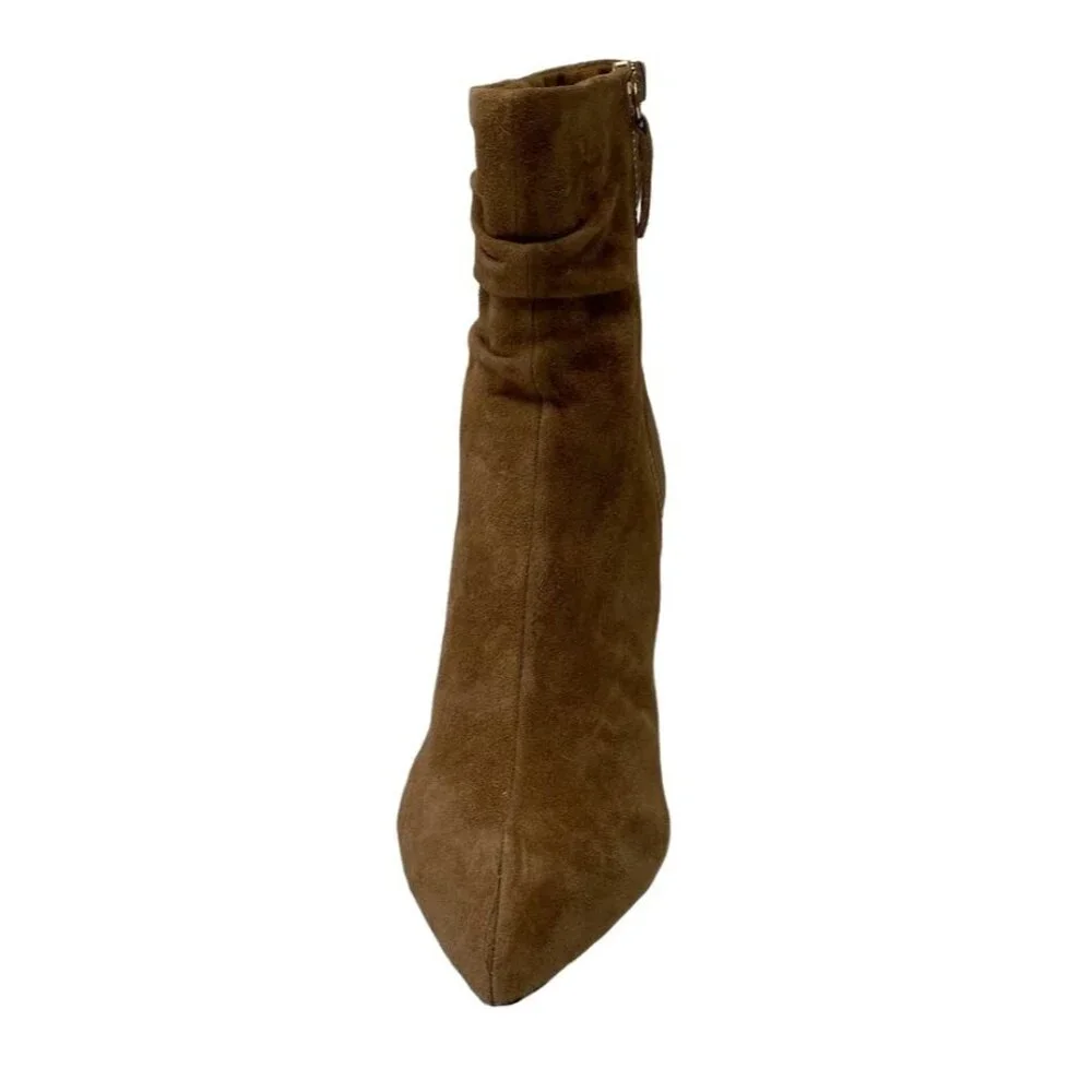 Bella Vita Slouchy Dress Booties Women's 7.5 Brown Suede Stiletto Cushioned NEW‎ - Picture 3 of 14